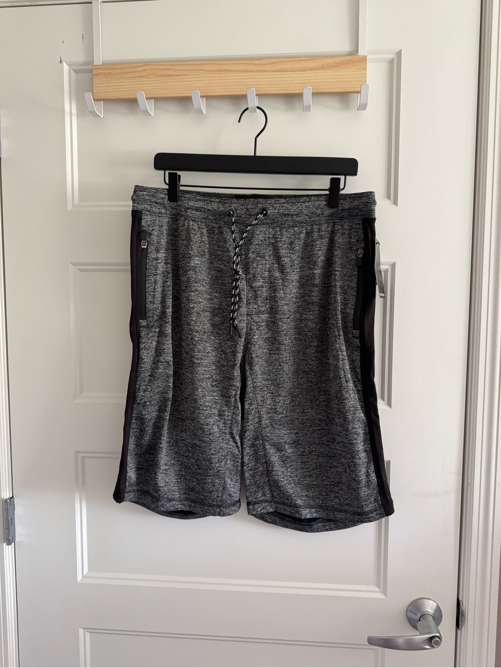 Men's Grey Heather Athletic Drawstring Shorts